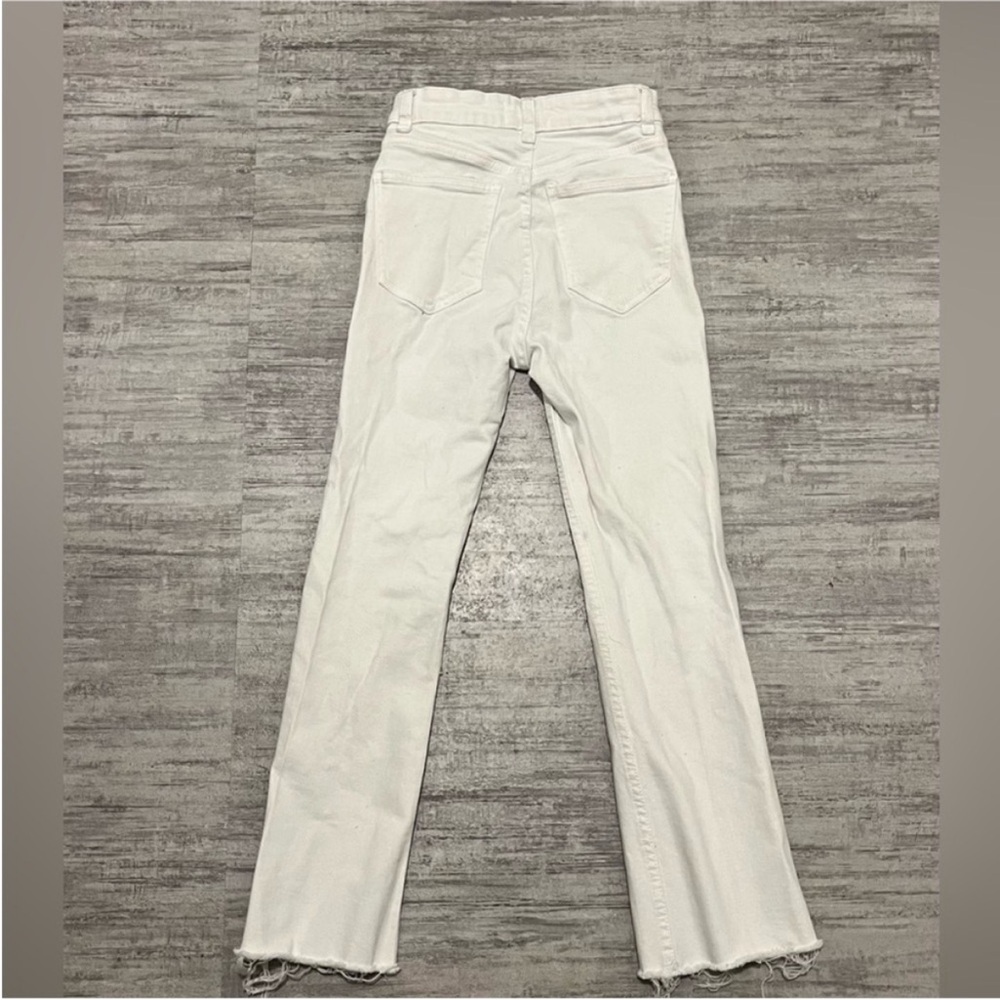 White Bootcut Zara Jeans Size 2 - Picture 2 of 3